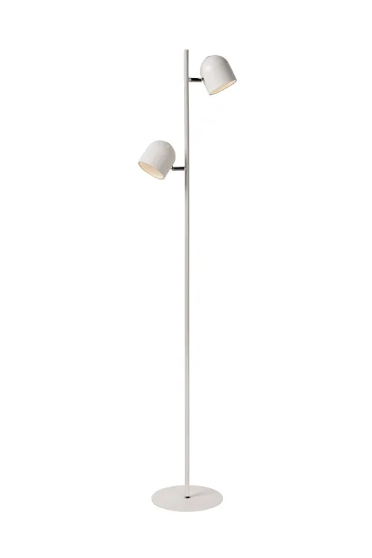 Superprijs Lucide SKANSKA - Vloerlamp - LED Dimb. - 2x5W 3000K - Wit