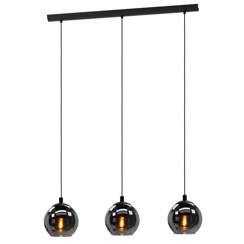 Nieuw EGLO Ariscani Hanglamp - E27 - 76,5 cm - Zwart - Rookglas