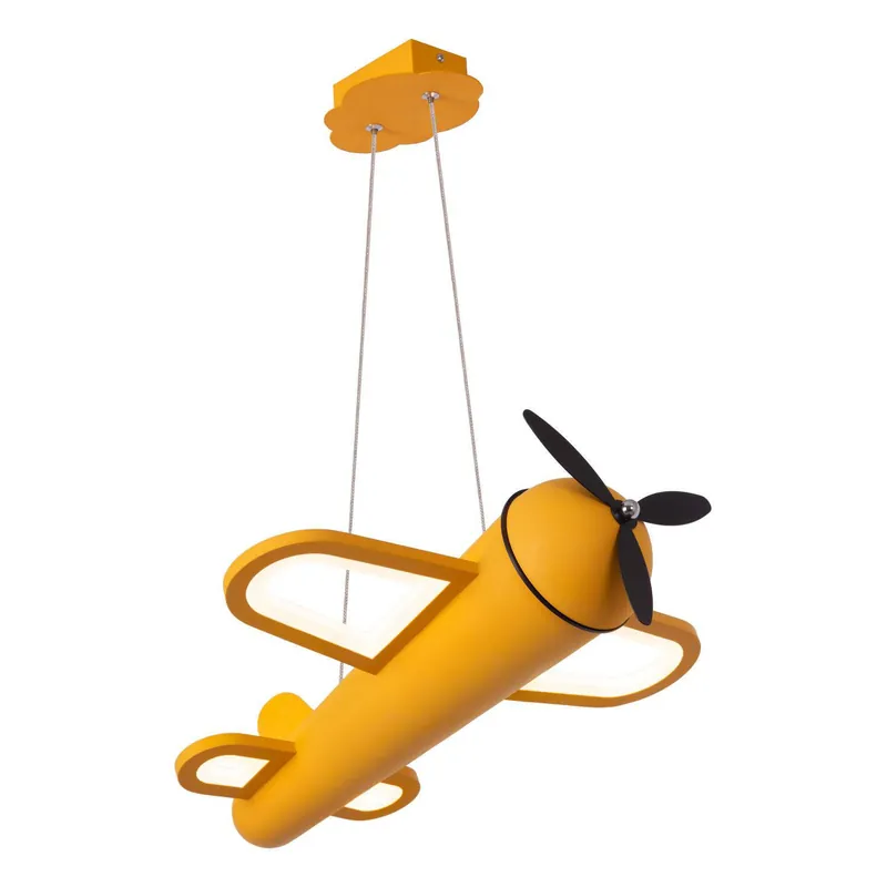 Actieprijs Lucide FOKKER - Hanglamp Kinderkamer - LED - 1x28W 2500K - Geel