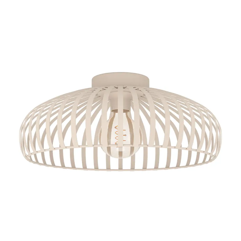 Direct Beschikbaar EGLO Mogano 3 Plafondlamp - E27 - Ø 43 cm - Zandkleur - Staal