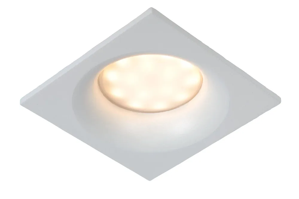Lucide ZIVA - Inbouwspot Badkamer - 1xGU10 - IP44 - Wit Actieprijs