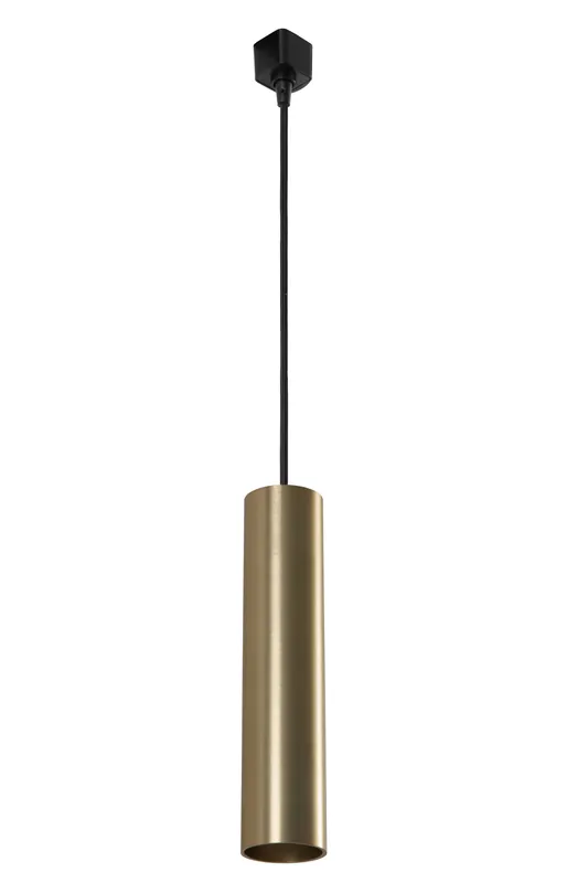 Express Levering Lucide TRACK FLORIS Hanglamp - 1-fase Railsysteem / Railverlichting - 1xGU10 - Mat Goud / Messing (Uitbreiding)