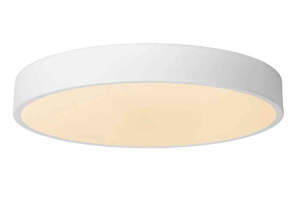Lucide UNAR - Plafonnière - Ø39,5 cm - LED Dimb. - 1x24W 2700K - 3 StepDim - Wit Betaalbaar