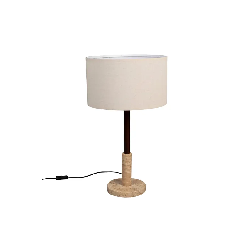 Nu Kopen Dutchbone Jackon vloerlamp/ staande lamp Travertin - Beige