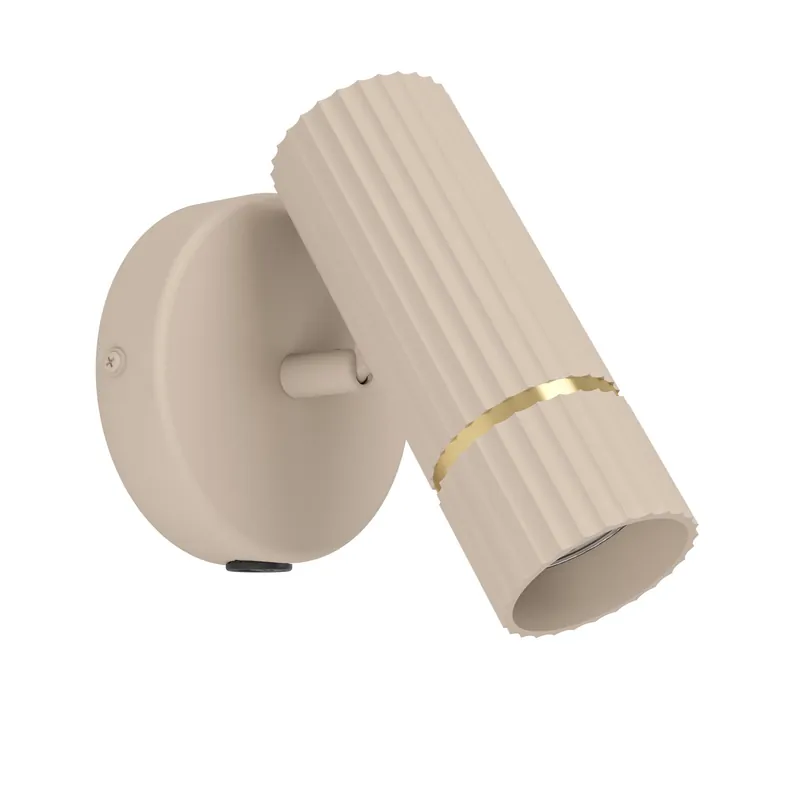 EGLO Caminia Wandlamp - GU10 - 15,5 cm - Zandkleur Beige Goud Express Levering