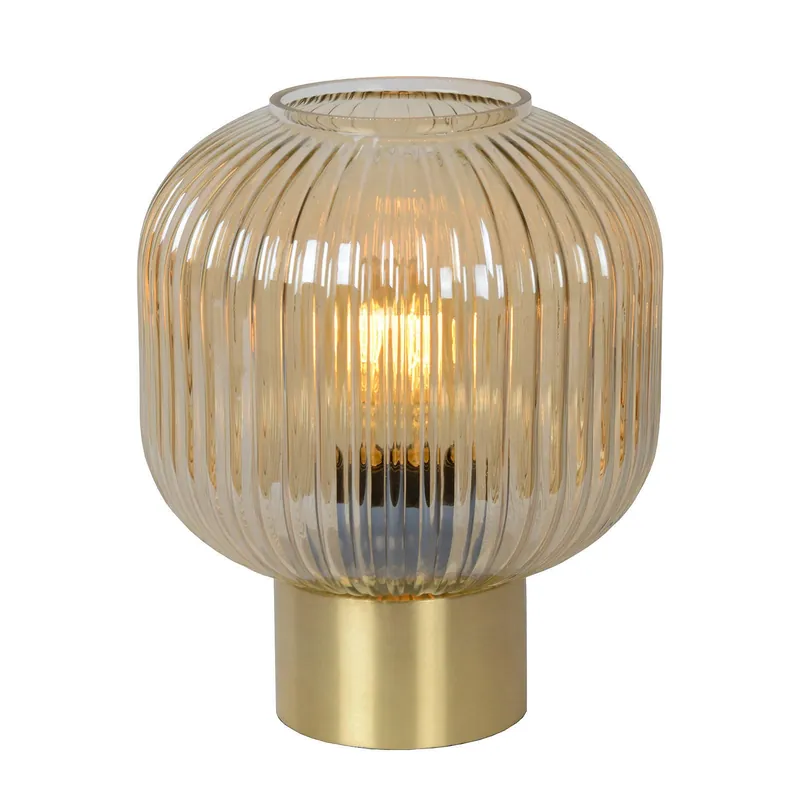 Rechtstreeks Van De Fabrikant Lucide MALOTO - Tafellamp - Ø 20 cm - 1xE27 - Amber