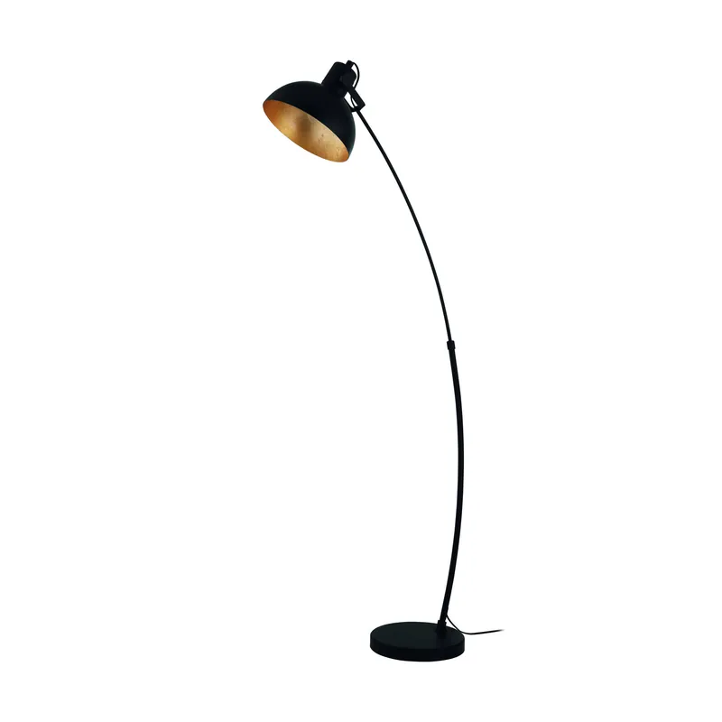 EGLO Jaafra Vloerlamp - E27 - 158 cm - Zwart, Goud Beperkte Voorraad