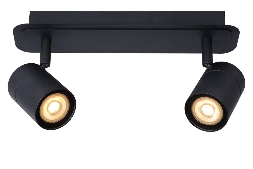 Lucide LENNERT - Plafondspot Badkamer - LED Dimb. - GU10 - 2x5W 3000K - IP44 - Lage Prijs