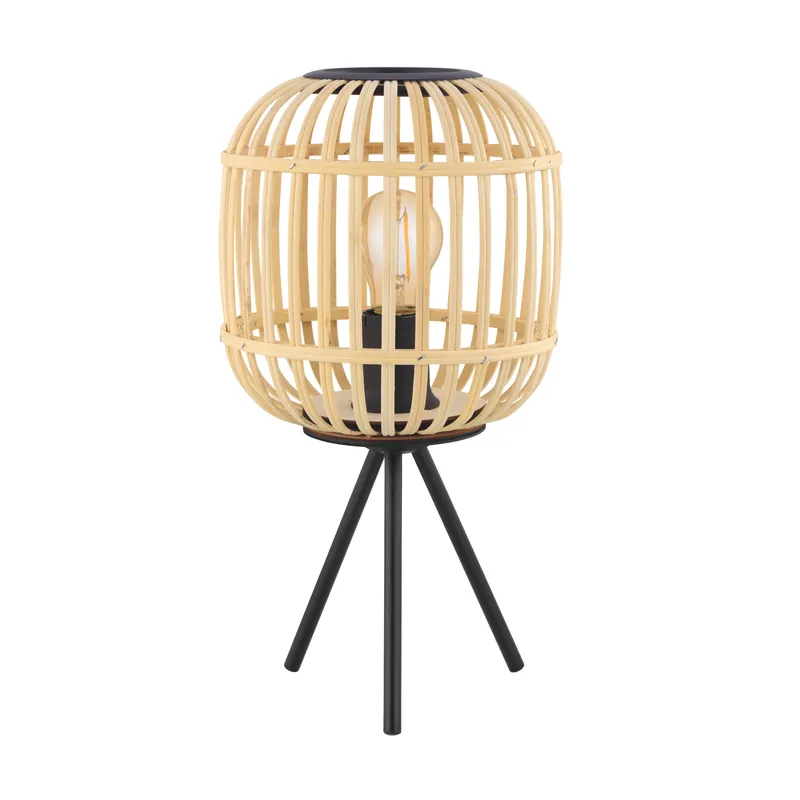 Must-Have EGLO Bordesley Tafellamp - E27 - 40 cm - Zwart Natuur
