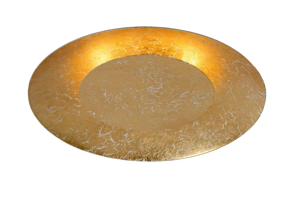 Must-Have Lucide FOSKAL - Plafonnière - Ø34,5 cm - LED - 1x12W 2700K - Messing