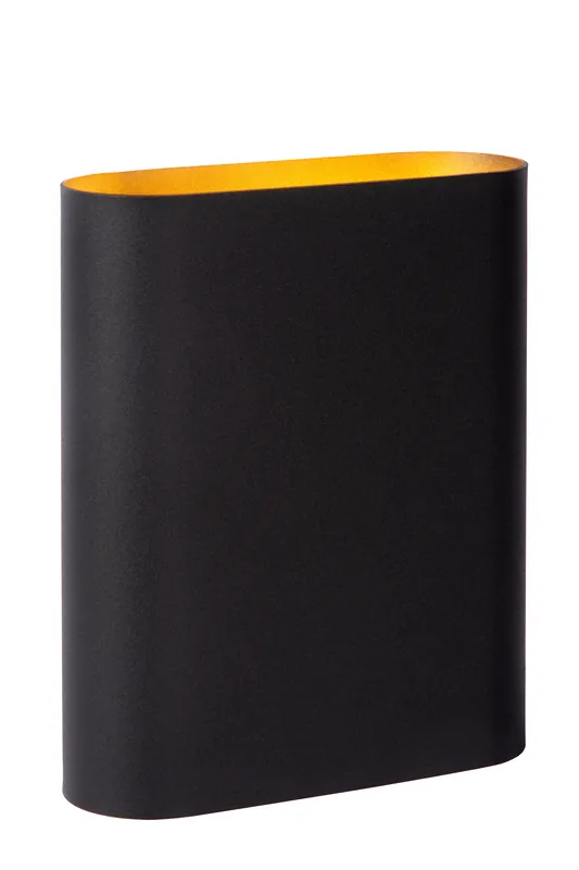 Lucide OVALIS - Wandlamp - 2xE14 - Zwart Must-Have