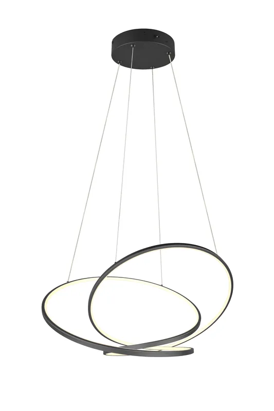 Gratis Retour TRIO DARVIN - Hanglamp - Zwart mat - incl. 1x SMD 52 W