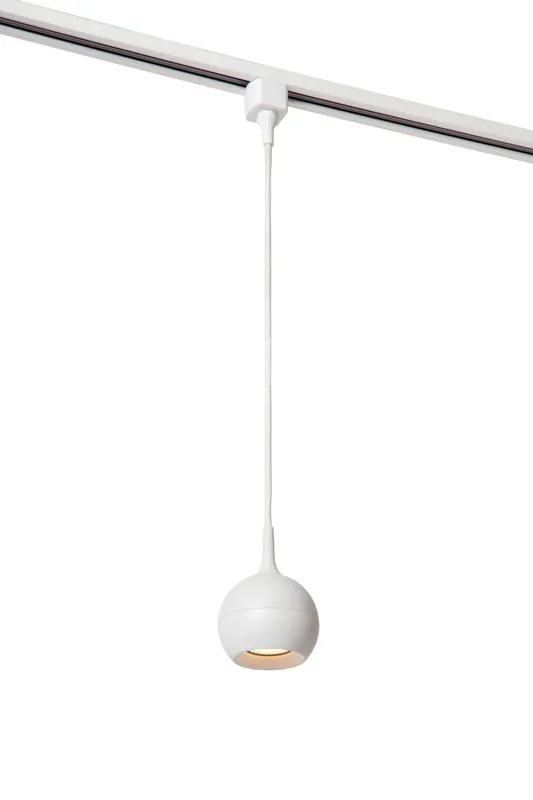 Goedkoop Lucide TRACK FAVORI Hanglamp - 1-fase Railsysteem / Railverlichting - 1xGU10 - Wit (Uitbreiding)