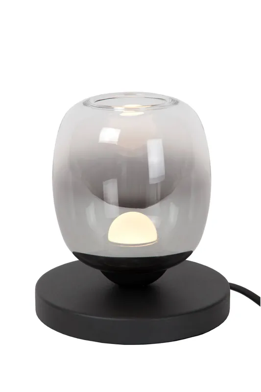 Lucide TAMINO - Tafellamp - Ø 15 cm - LED - 1x6W 3000K - Zwart Hoge Kwaliteit