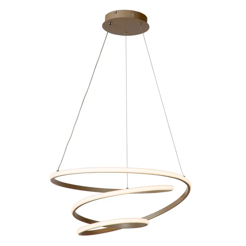 Lucide ESPIRAL - Hanglamp - LED Dimb. - CCT - 1x40W 2700K/4000K - Taupe Essential Hoge Kwaliteit