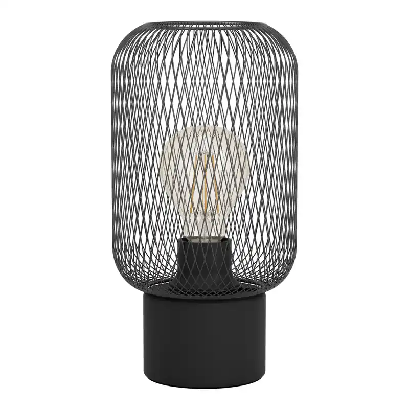 EGLO Wrington Tafellamp - E27 - 28,5 cm - Zwart Actieprijs