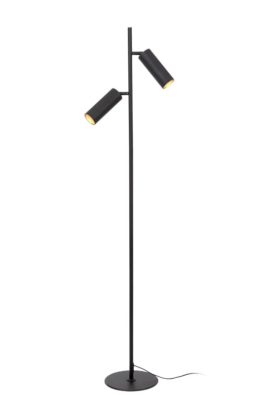 Fabrieksprijs Lucide CLUBS - Vloerlamp - 2xGU10 - Zwart