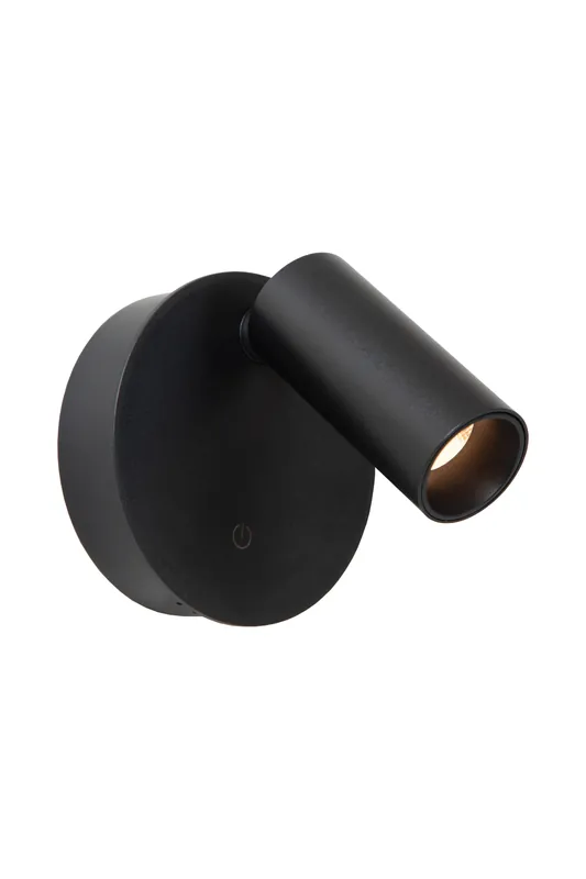 Nieuw Lucide TONI - Oplaadbare Wandspot / Wandlamp - Accu/Batterij - Ø 8,1 cm - LED Dimb. - CCT - 1x2W 2700K/4000K - Magnetisch - Zwart