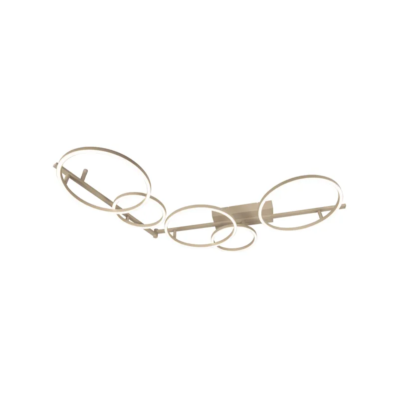 Lucide NICOLA - Plafonnière - LED - CCT - 1x37W 2700K/4000K - Taupe Essential Premium
