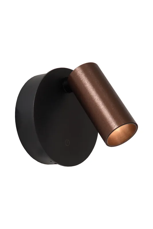 Exclusieve Aanbieding Lucide TONI - Oplaadbare Wandspot / Wandlamp - Accu/Batterij - Ø 8,1 cm - LED Dimb. - CCT - 1x2W 2700K/4000K - Magnetisch - Koffie