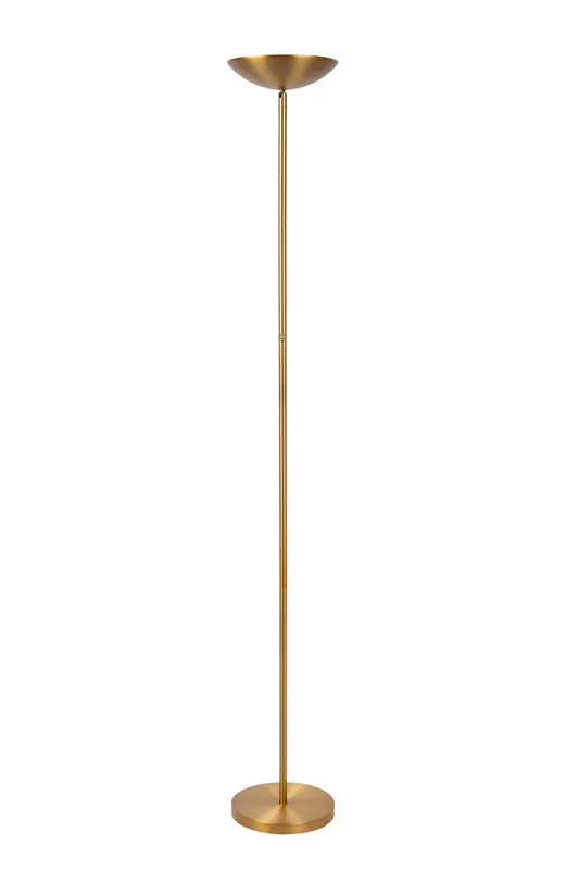 Lucide ZENITH - Vloerlamp - Ø 25,4 cm - LED Dimb. - 1x20W 3000K - Mat Goud / Messing Veilige Betaling