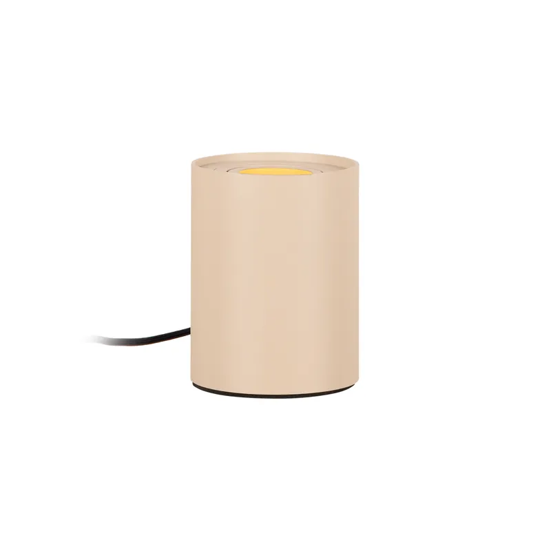 Lucide TUBE - Tafellamp - Ø 9,6 cm - LED 3 StepDim - GU10 - 1x5W 2700K - Taupe Merkproduct