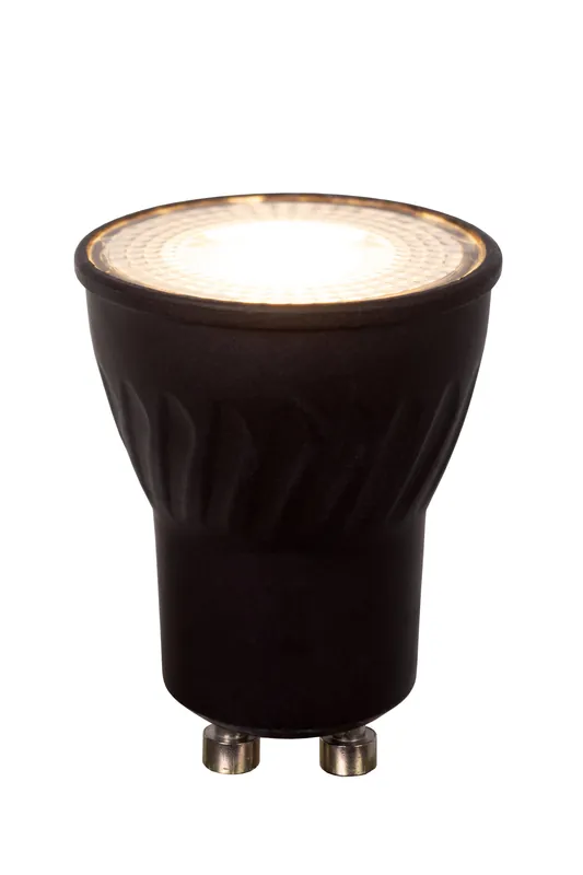 Lucide MR11 - Led lamp - Ø 3,5 cm - LED Dimb. - GU10 - 1x3,8W 2700K - Zwart Finale Uitverkoop