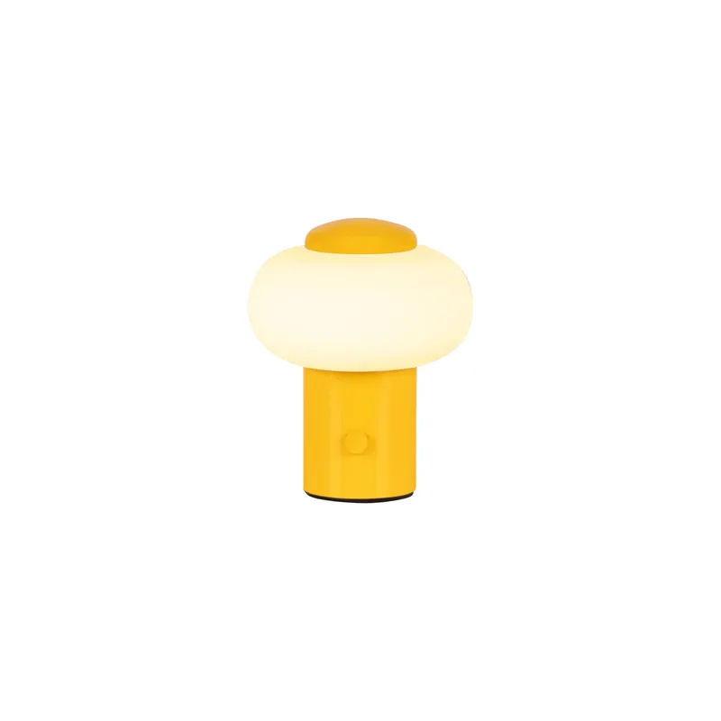 Lucide GUSTAV - Oplaadbare Tafellamp - Accu/Batterij - Ø 8 cm - LED Dimb. - 1x0,8W 2700K - Geel Betaalbaar