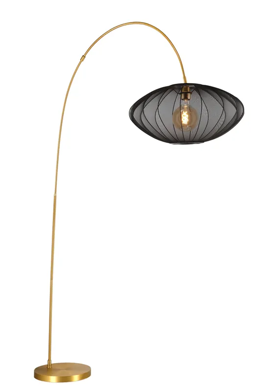 Nu Kopen Lucide CORINA - Booglamp - 1xE27 - Zwart