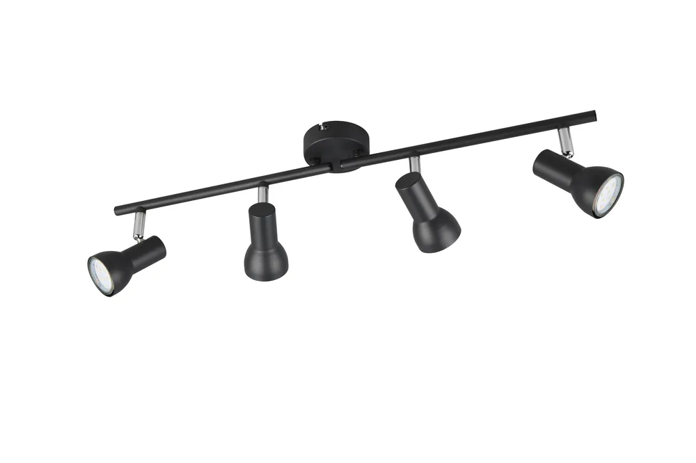 Laatste Versie REALITY CANTAR - Spot - Zwart mat - excl. 4x GU10 4,9 W
