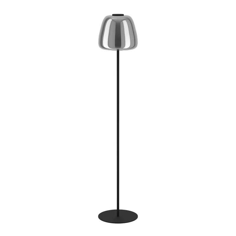 Tijdelijk Beschikbaar EGLO EGLO connect.z Alfero-Z Staande lamp - RGB - Staal Glas - Zwart Chroom