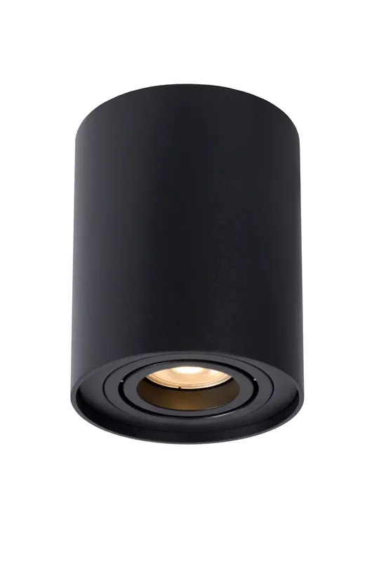 Tijdelijk Beschikbaar Lucide TUBE - Plafondspot - Ø 9,6 cm - 1xGU10 - Zwart