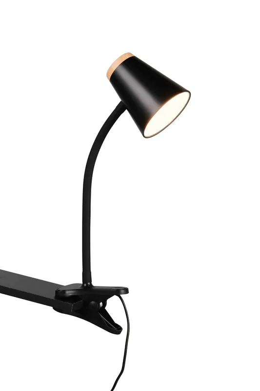 Koopje REALITY PONGO - Klemlicht - Zwart - incl. 1x SMD 4,5 W