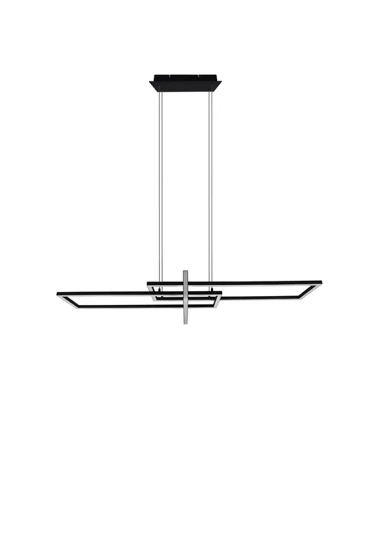 Goedkoop TRIO SALINAS - Hanglamp - Zwart mat - incl. 1x SMD 34 W