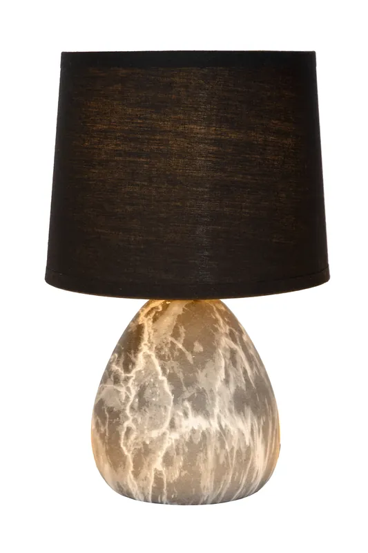 Lucide MARMO - Tafellamp - Ø 16 cm - 1xE14 - Zwart Goedkoop