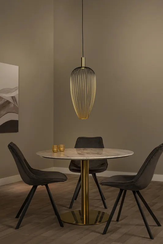 Meest Verkocht Lucide AURELIE - Hanglamp - Ø 30 cm - 1xGU10 (MR11) - Goud Vibes