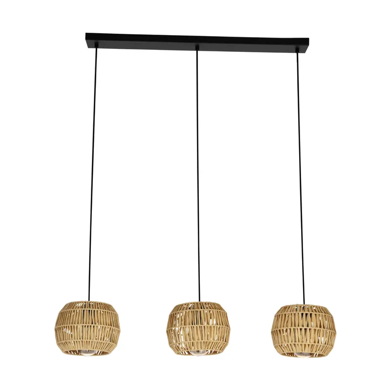 Meest Verkocht EGLO EGLO Sheldon Hanglamp - E27 - 91 cm - Bruin Zwart - Papier