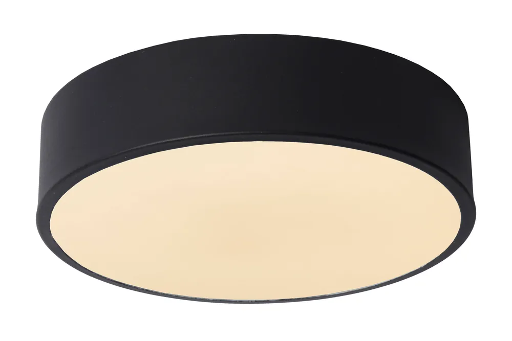 Lucide UNAR - Plafonnière - Ø 20 cm - LED Dimb. - 1x12W 2700K - 3 StepDim - Zwa Beperkte Voorraad