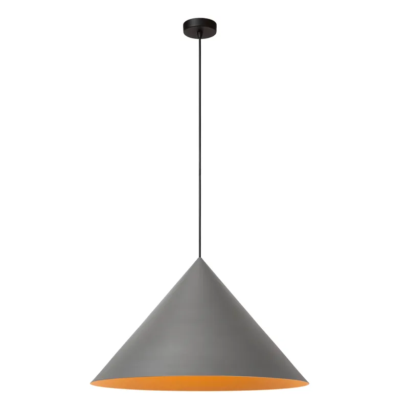 Betrouwbaar Lucide SPITZE - Hanglamp - Ø 60 cm - 1xE27 - Grijs Vibes