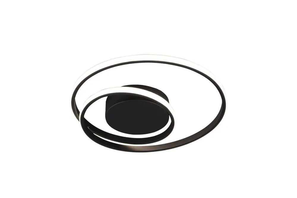 REALITY ZIBAL - Plafondlamp - Zwart mat - incl. 1x SMD 22 W Voordeelprijs