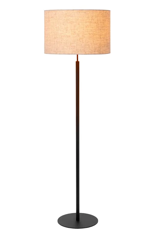 Finale Uitverkoop Lucide MAYA - Vloerlamp - Ø 45 cm - 1xE27 - Beige
