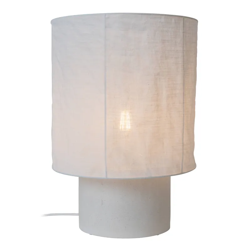 Lucide TISSAJA - Tafellamp - Ø 30 cm - 1xE27 - Wit Essential Bestseller