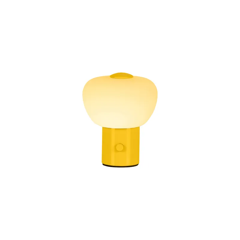 Goedkoop Lucide GUSTAV - Oplaadbare Tafellamp - Accu/Batterij - Ø 8 cm - LED Dimb. - 1x0,8W 2700K - Geel