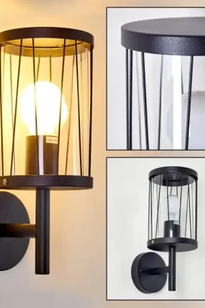 Korting Torsa Buiten muurverlichting Zwart, 1-licht