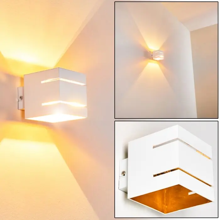 Finale Uitverkoop Varco Muurlamp Wit, 1-licht