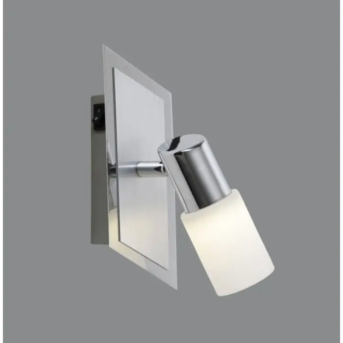 Direct Verzonden Trio CLAPTON Muurlamp LED Aluminium, Chroom, roestvrij staal, 1-licht
