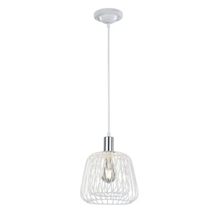 Korting Trio SANNA Hanglamp Chroom, Wit, 1-licht