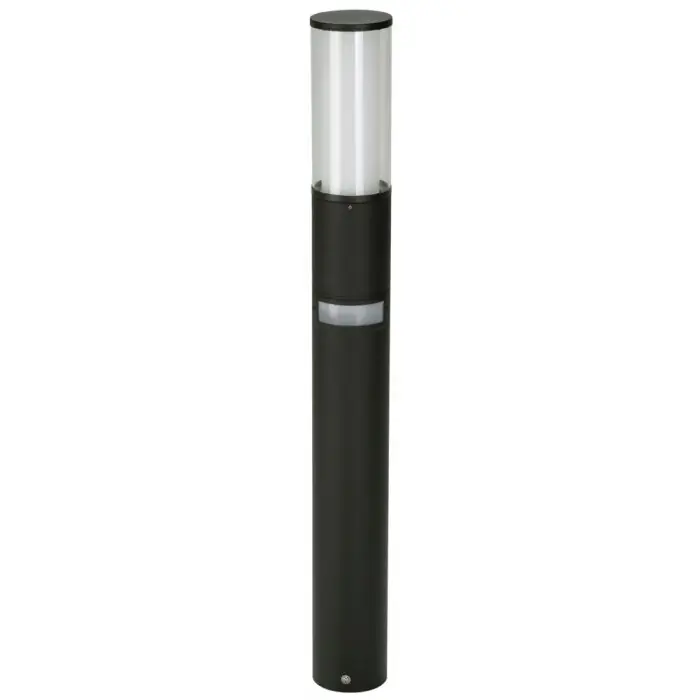 Nieuw Albert 2070 Sokkellamp Zwart, 1-licht, Bewegingsmelder