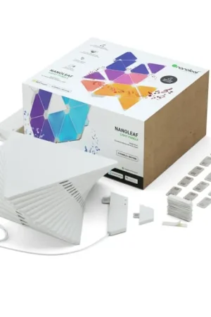 nanoleaf Rhythm Starter Kit Muurlamp LED Wit, 1-licht, Afstandsbediening, Kleurwisselaar Beperkte Voorraad