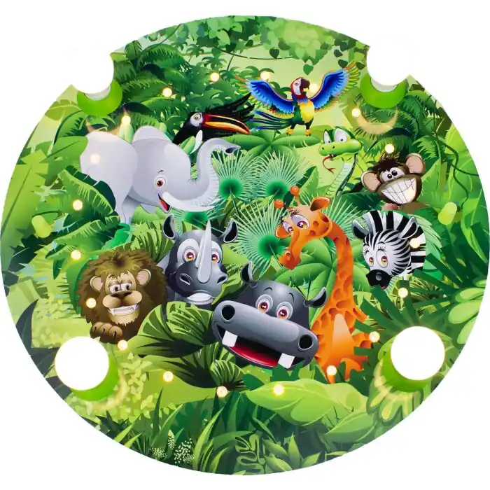 Superprijs Elobra WILDNIS Plafondlamp Groen, 4-lichts